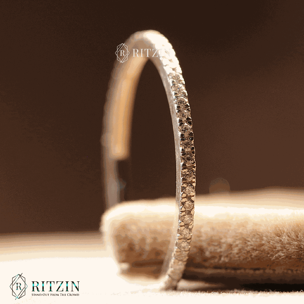 Round Shape Moissanite Full Eternity Wedding Band For Women-4.png