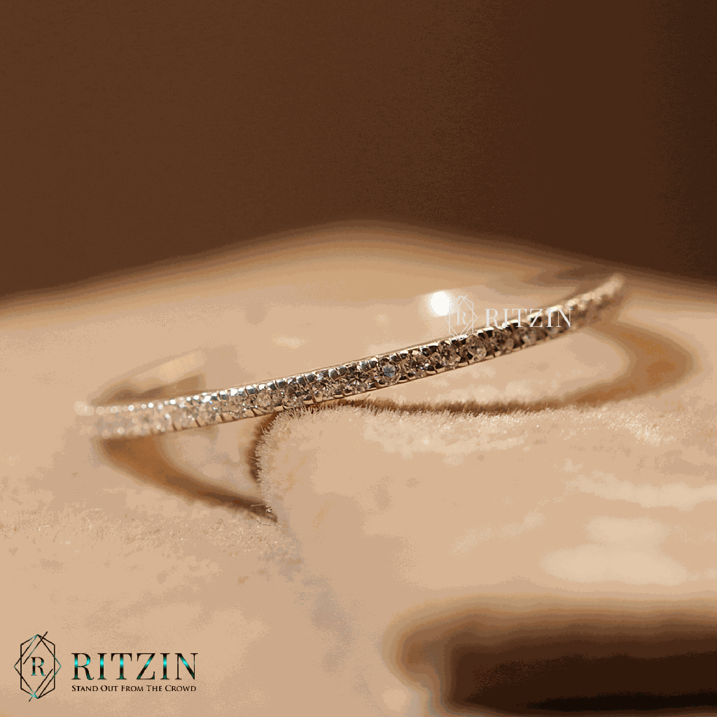Round Shape Moissanite Full Eternity Wedding Band For Women-2.png