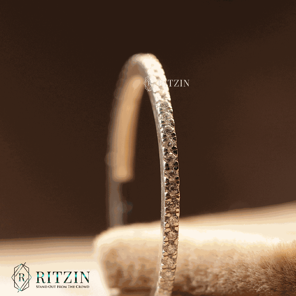 Round Shape Moissanite Full Eternity Wedding Band For Women-1.png