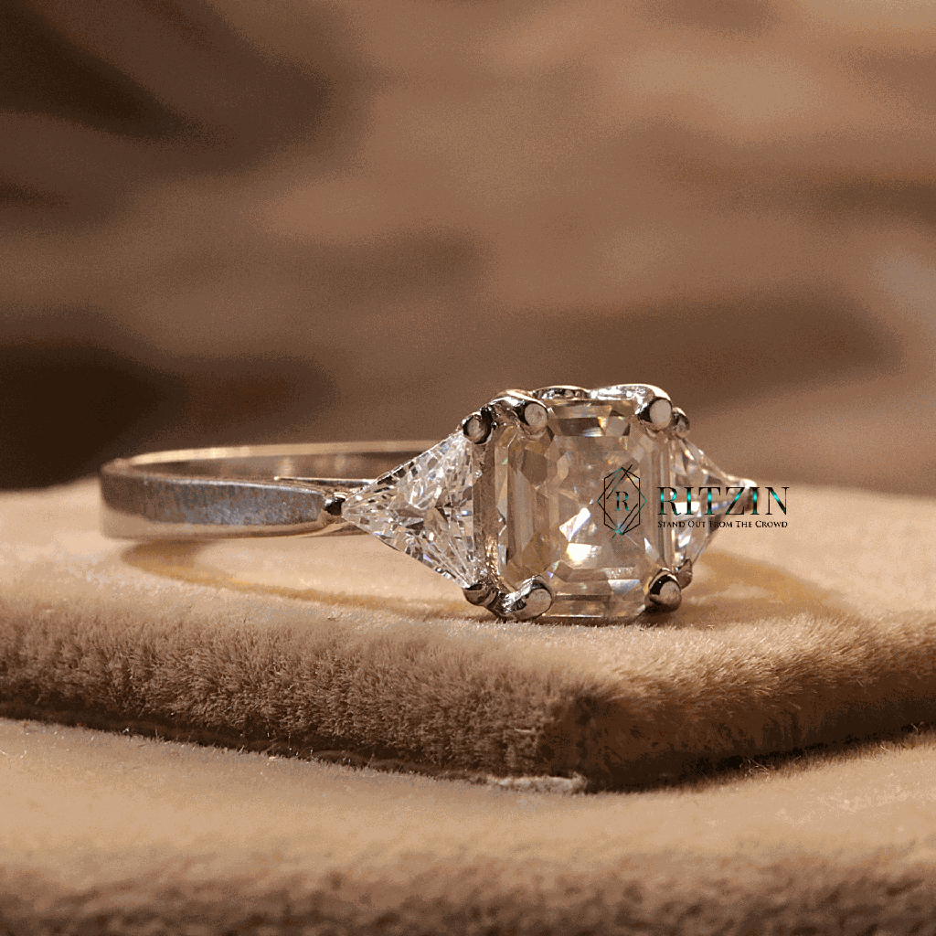 Asscher And Triangle Shape 3 Stone Engagement Ring For Women-6.png