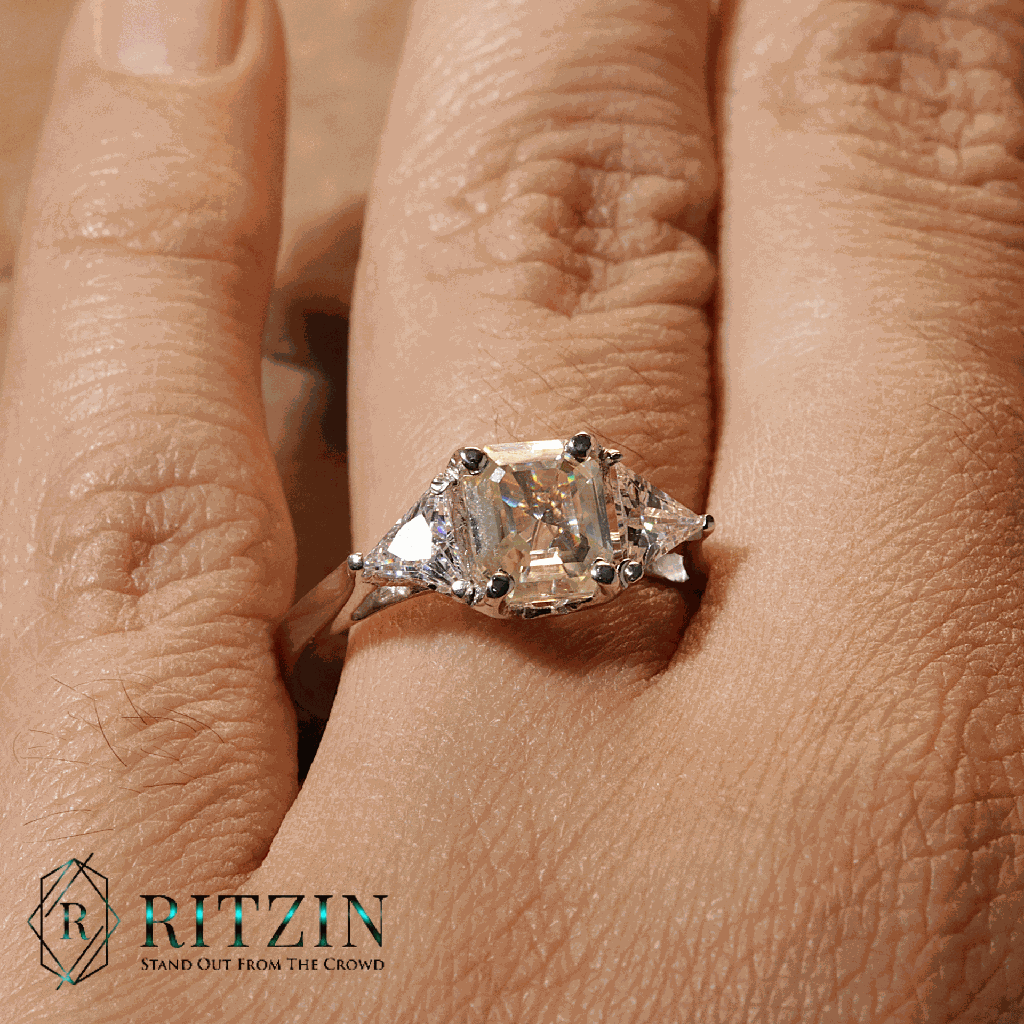 Asscher And Triangle Shape 3 Stone Engagement Ring For Women-2.png