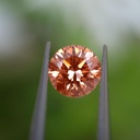 Loose Moissanite Orange Clean Round Cut 7.50 MM