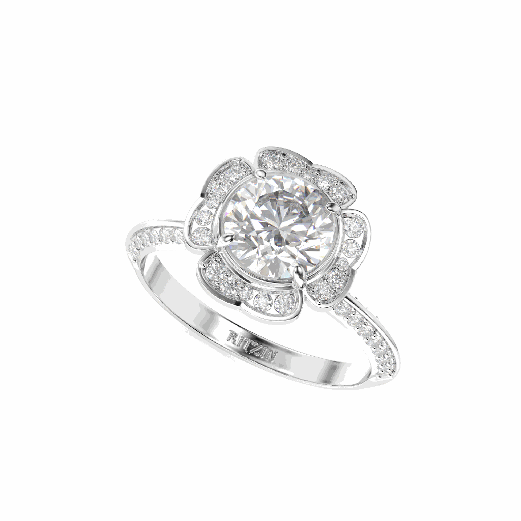 Round Diamond Women Ring
