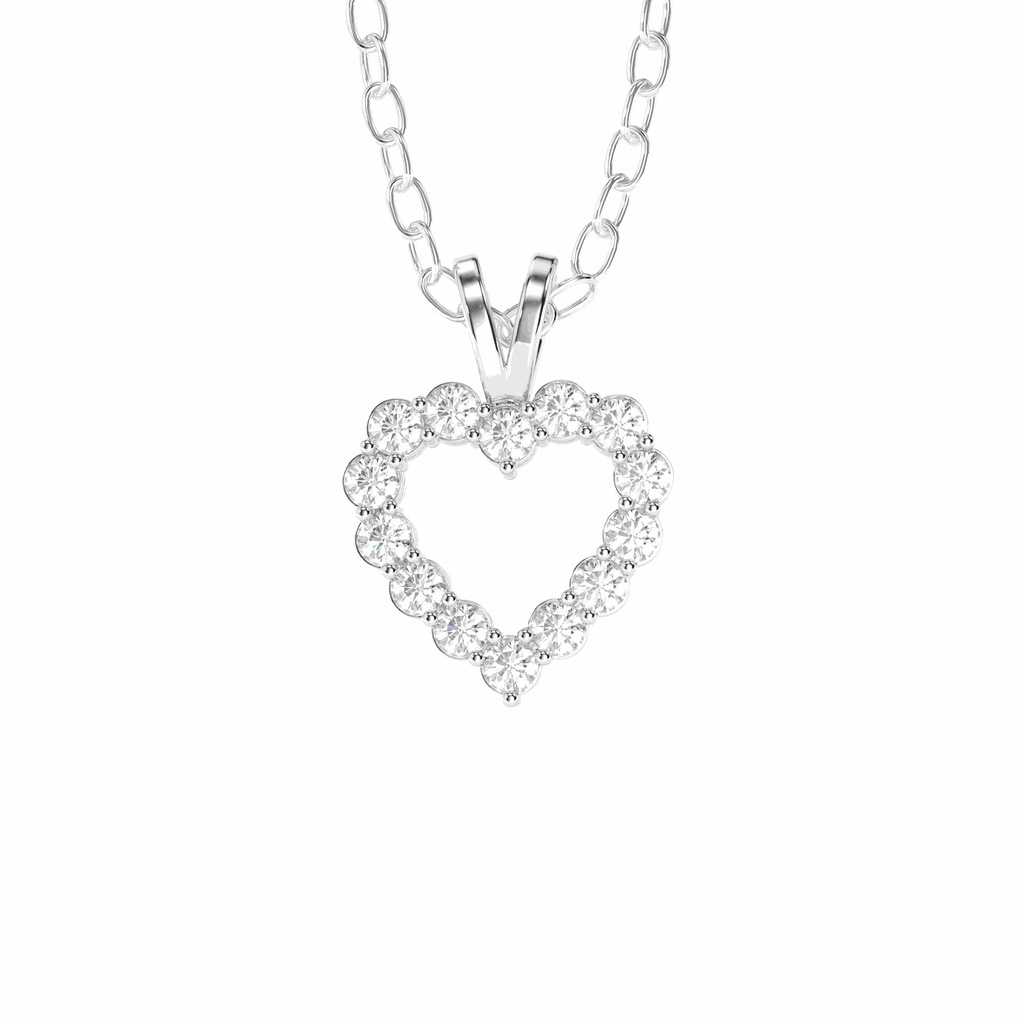  Round Diamond Pendant For Women