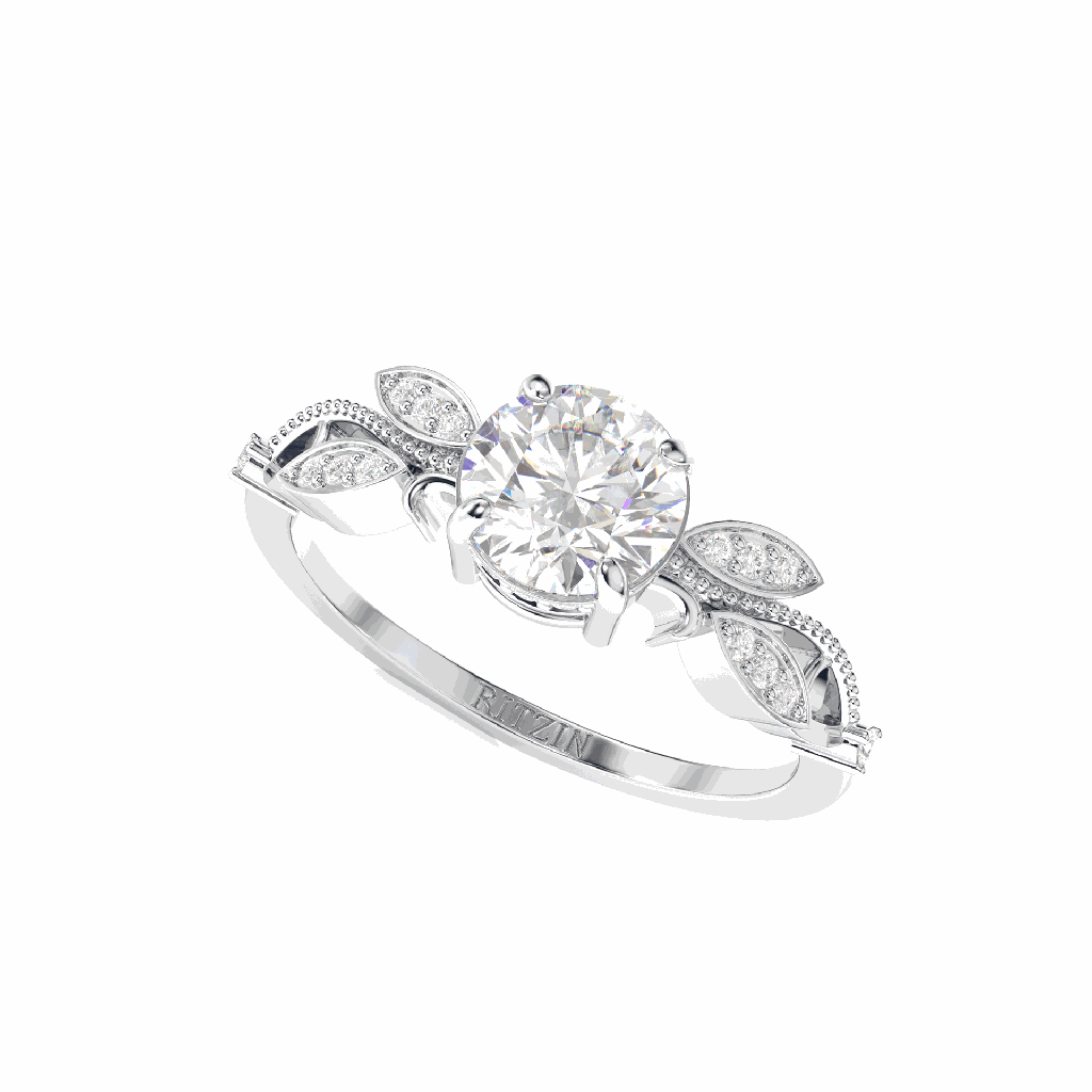 Round Diamond Engagement Ring for Women