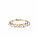 Oval Diamond Fancy  Engagement  Band for Women