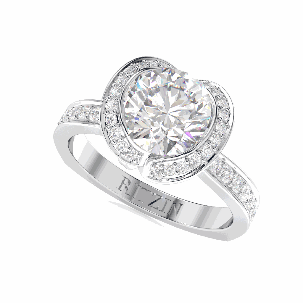 Round Diamond Engagement Ring for Women