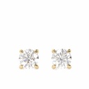 Round Cut Solitaire Stud Earring For Women
