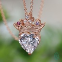  Heart Moissanite Diamond Pendant For Women