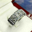Princess Cut Stone Engagement Ring for Men