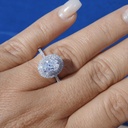 Oval Cut Stone Engagement Ring for Her