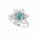 Round Art Deco Engagement Ring for Women