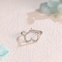 Heart Shaped Round Moissanite Wedding Band/14K Solid Gold Engagement Ring for Her/Dainty Bridal Ring/Anniversary Gift/Birthday Gift for Her