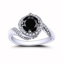 Round Diamond Engagement Ring For Women  Ring