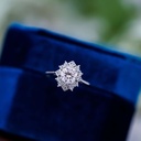  Round Colorless Moissanite Ring, Engagement Rings, Moissanite Bridal Ring, Stacking Ring, Promise Ring, Anniversary Gift For Her