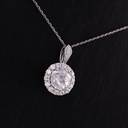Round Diamond Pendant for Women