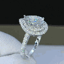 Pear Diamond Engagement Ring for Women