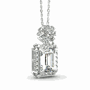 Emerald Diamond Pendant For Women