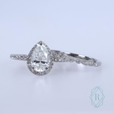 Pear Diamond Bridal Ring for Women