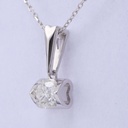  Round Moissanite Diamond Pendant