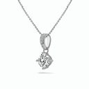  Round Moissanite Diamond Pendant