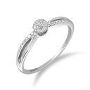 Round Diamond Fancy Engagement Ring For Women