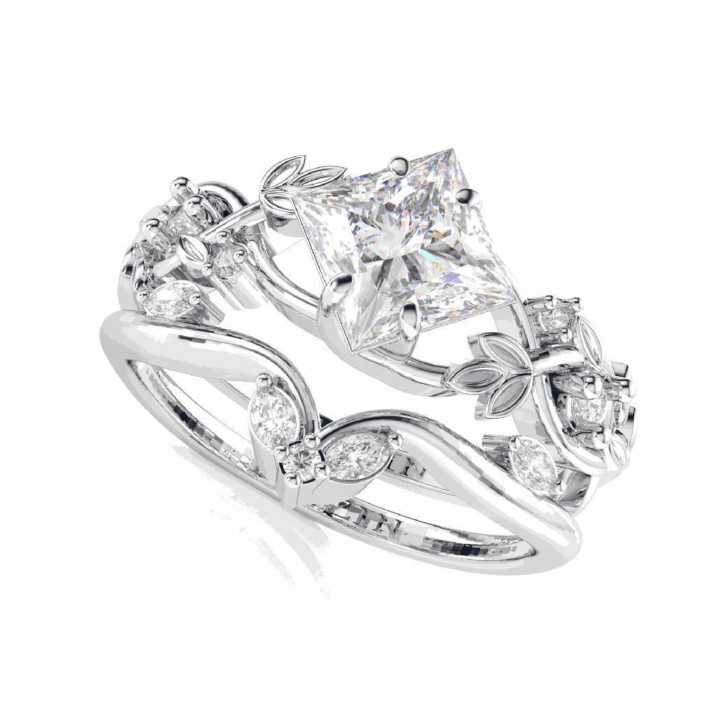Princess Diamond Fancy Bridal Ring for Women
