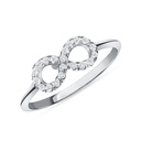  Infinity Natural Round Diamond Band