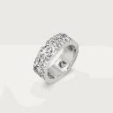 925 Sterling Silver Round  Diamonds LOVE Unisex Ring, Fully Iced Gold Plated Men LOVE Pinky Ring, Round Diamonds Hip Hop Ring For Him