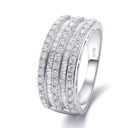 Luxury Diamond Ring Total 18K White Gold
