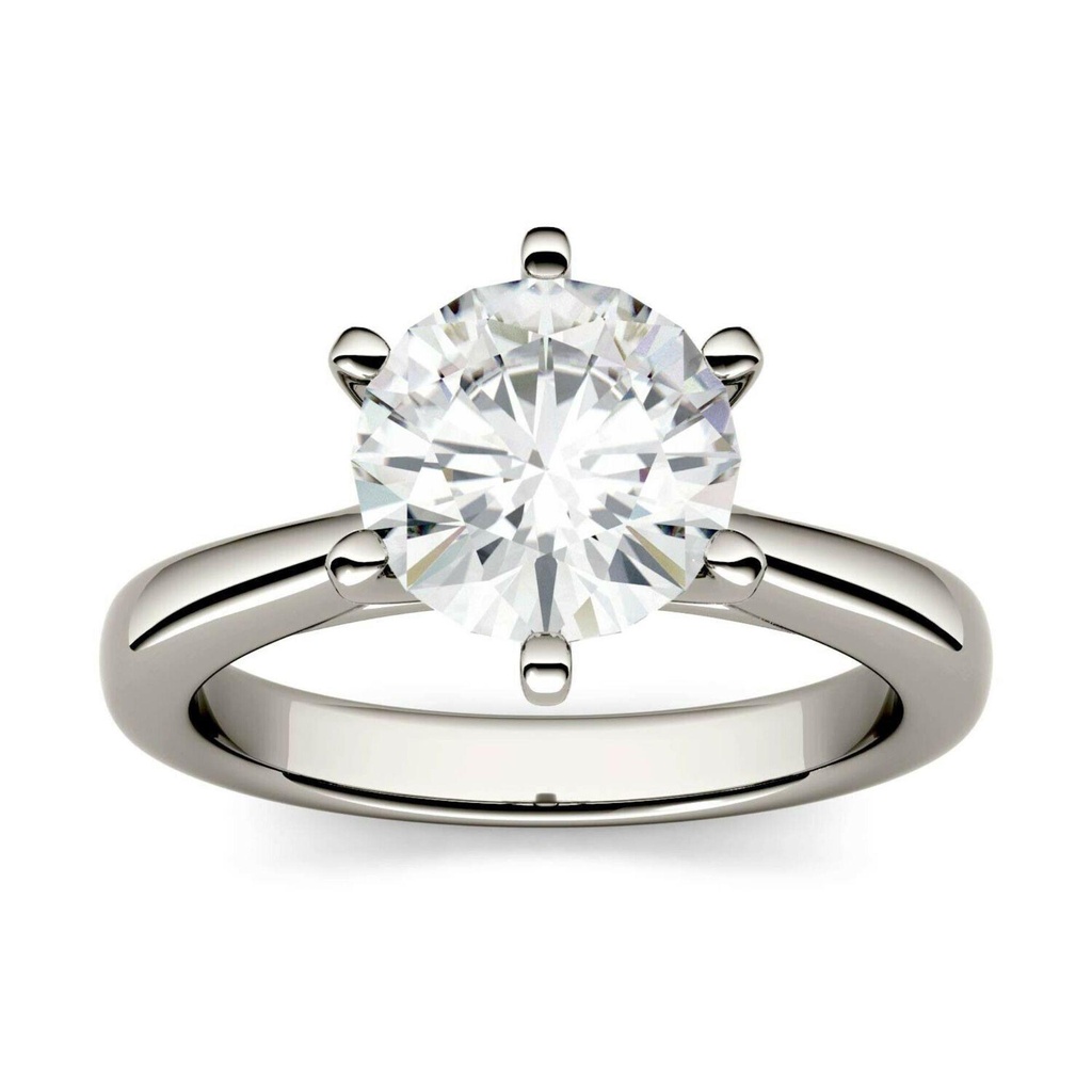 Round Diamond Engagement Ring for Women