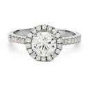 Round Halo Diamond Engagement Ring for Women Ring
