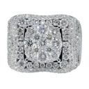 925 Sterling Silver Diamond Men Ring Fully Iced Gold Plated Men Pinky And Hiphop Ring