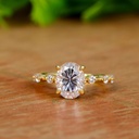 Oval Diamond Engagement Ring for Women