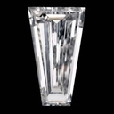 Loose Moissanite White Clean Tapered Baguette Cut 3.50 x 2.50 MM