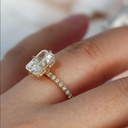 Radiant Diamond Engagement Ring For Women 