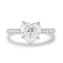  Heart Cut Moissanite Solitaire Engagement Ring  Heart Cut Moissanite Solitaire Engagement Ring | Sterling Silver Ring | Heart Shaped Moissanite Ring Diamond Wedding Ring