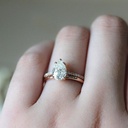 Pear Shape Diamond Bridal Ring for Women