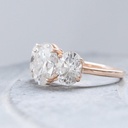 Oval Diamond Three Stone Engagement Ring for Women