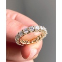 Eternity VVS-VS Clarity Round Cut LGD In 10K Gold Ring For Engagement