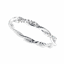 Round Diamond Band Engagement Ring for Women