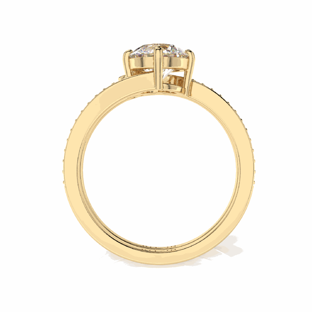 Round Diamond Round Shape Bridal Ring for Women