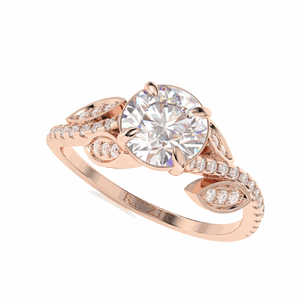 Round Diamond Engagement Ring for Women
