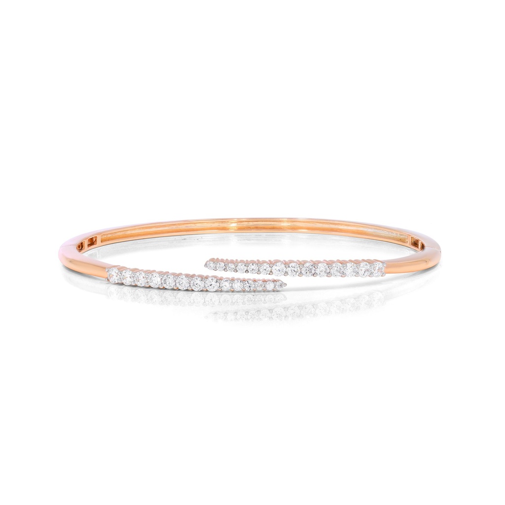  Round Diamond Luxurious Adjustable Bangle 