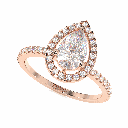 Pear Shape Diamond Engagement Ring for Women