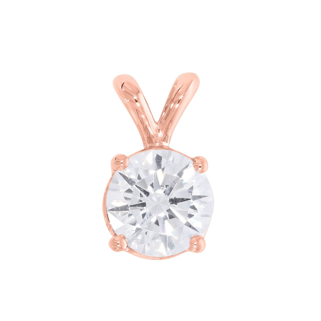  Round Diamond Solitaire Pendant 