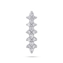  Round Diamond Square Line Designer Pendant 