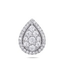 Round Diamond Water Drop Design Pendant 