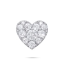  Round Diamond Heart Design Pendant 