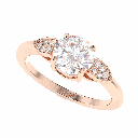 Round Shape Diamond Engagement Ring for Women